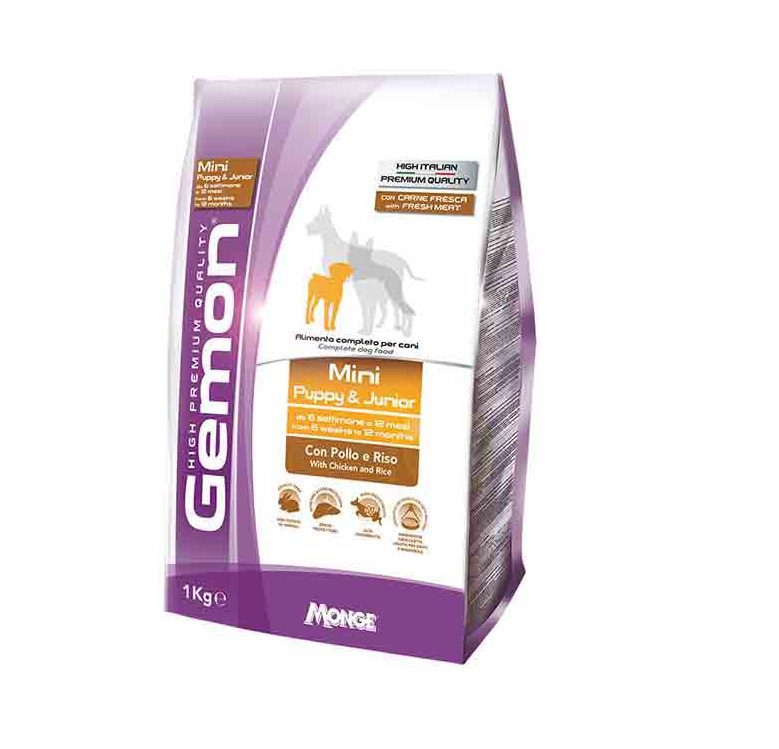 Gemon Dry Dog Mini Puppy & Junior Chicken/Rice 1kg
