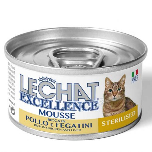 Lechat Excellence Mousse Sterilised Chicken/Livers 85g