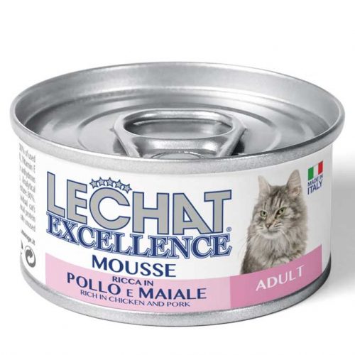 Lechat Excellence Mousse Adult Chicken/Pork 85g