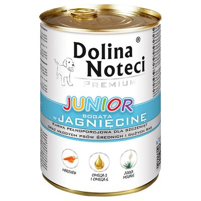 DOLINA NOTECI влажный корм для щенков с ягненком 400G