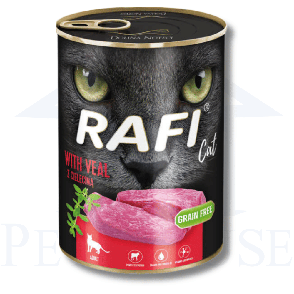 RAFI CAT PATE, влажный корм для кошек, с телятиной 400g 1 PetHouse Moldova RAFI CAT PATE, влажный корм для кошек, с телятиной 400g