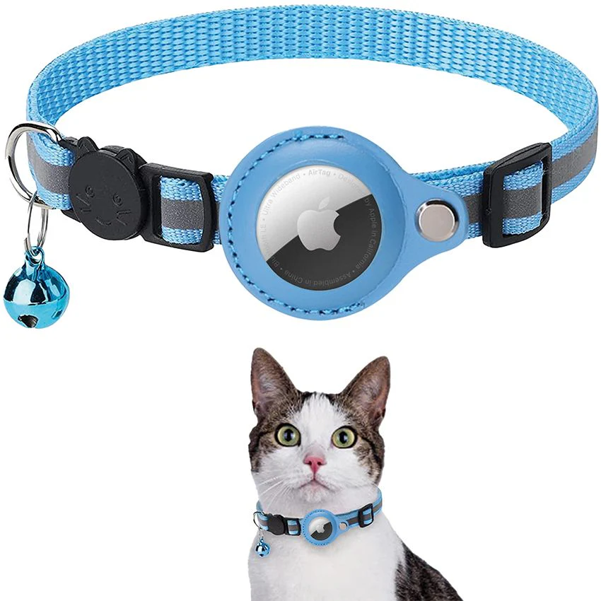 Collare per gatto Airtag Blu.jpg PetHouse Moldova
