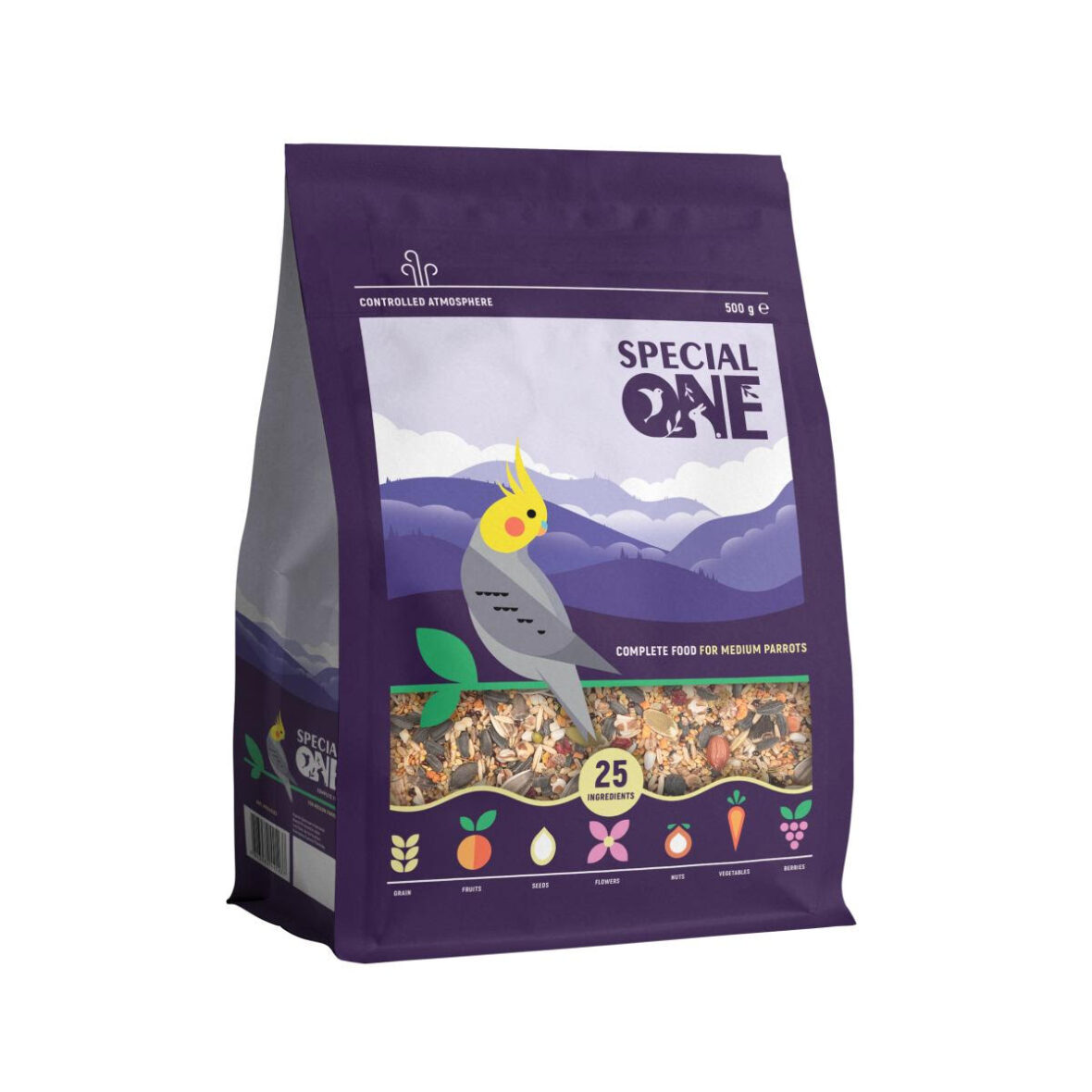 Special One MEDIUM PARROTS, корм для средних попугаев 500 г