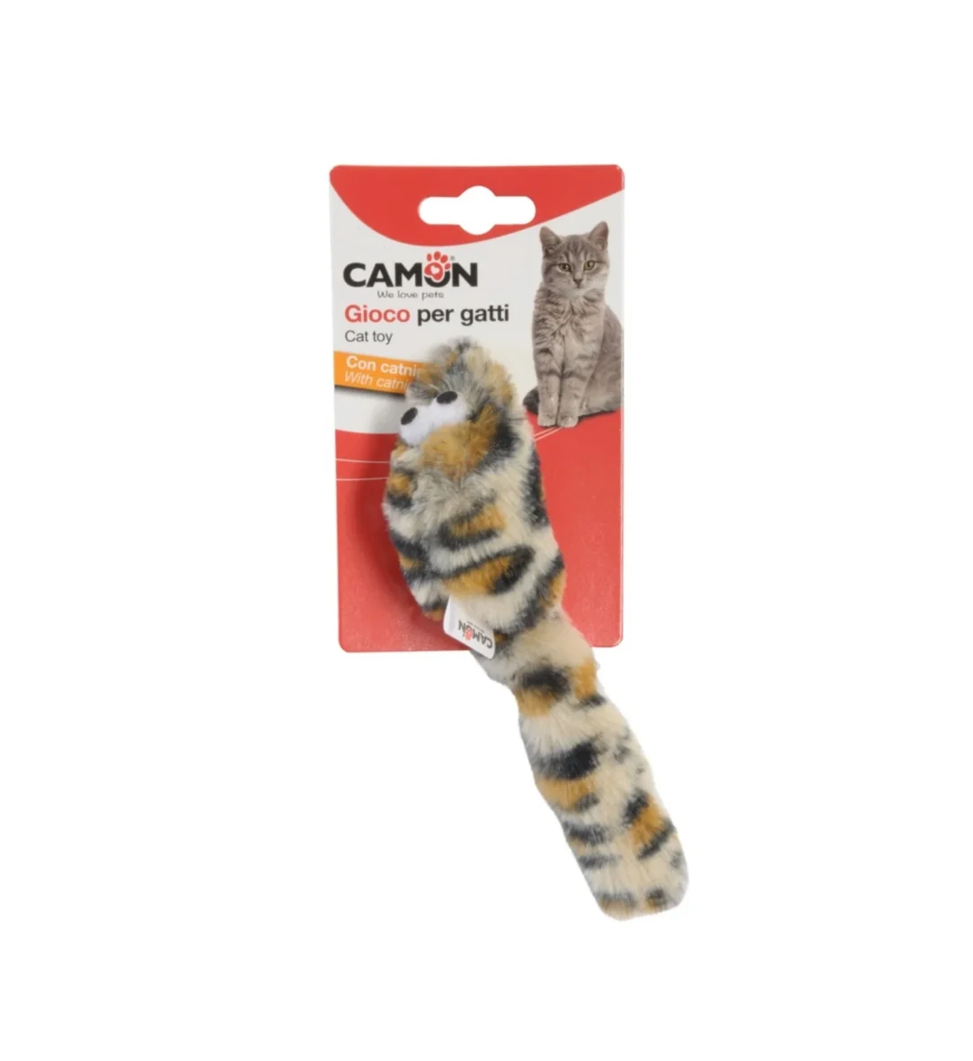 CAMON игрушка для кошек Cat toy with catnip, spotted mouse 18cm