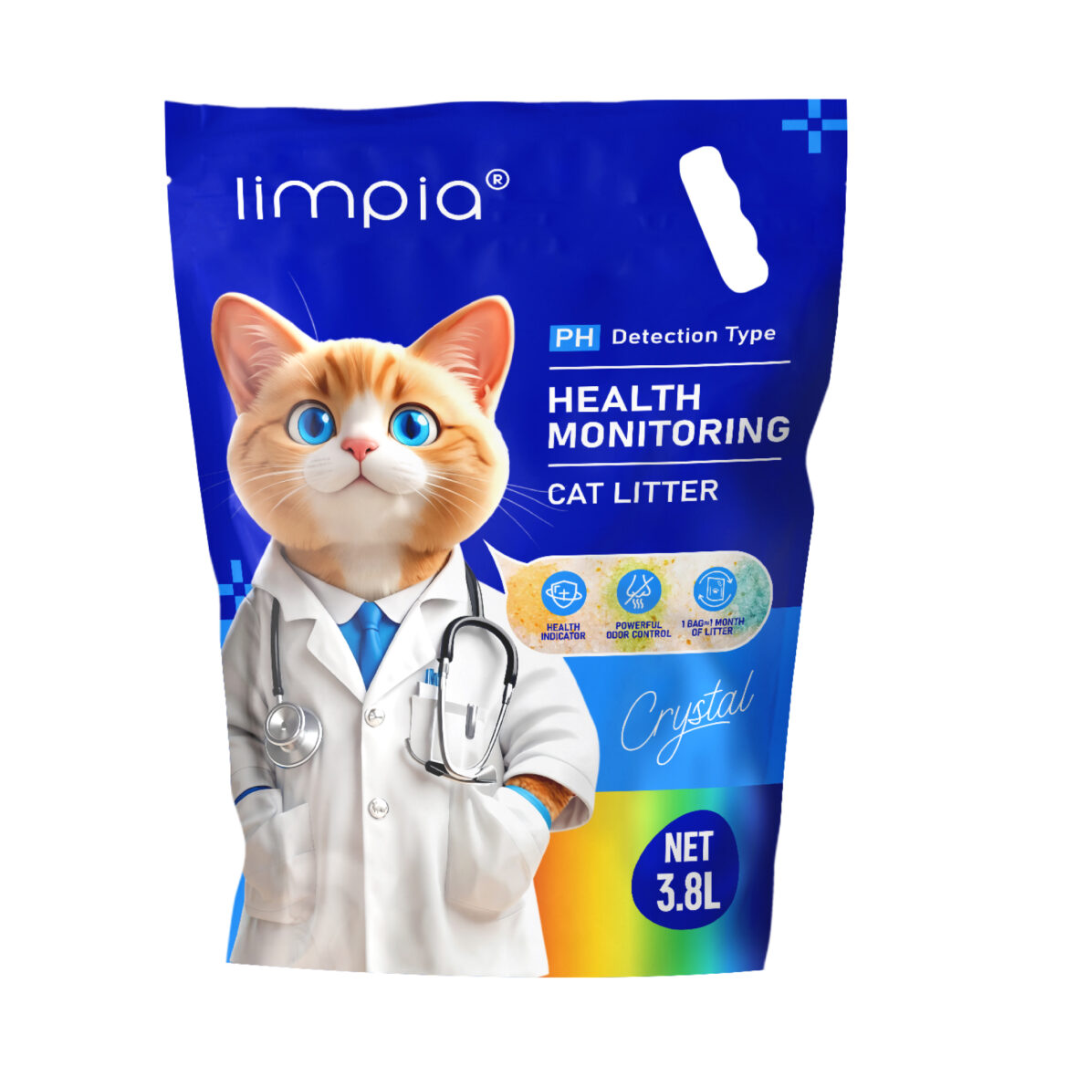LIMPIA Наполнитель силикагелевый с индикатором pH 3,8L