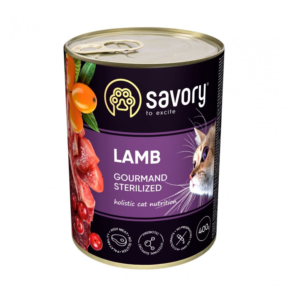 SAVORY adult Sterilised lamb 400g, влажный корм с ягненком для взрослых стерилизованных кошек 1 PetHouse Moldova SAVORY adult Sterilised lamb 400g, влажный корм с ягненком для взрослых стерилизованных кошек
