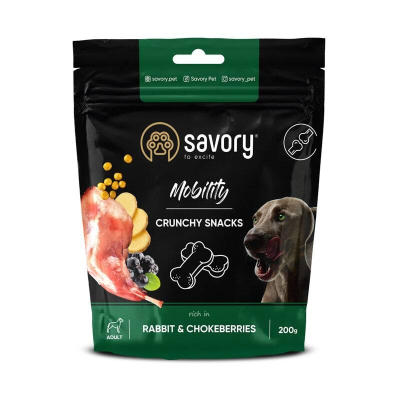 Savory dog crunchy snacks Mobility. Rabbit&Chockeberries 200 g, лакомство для собак с кроликом и черноплодной рябиной 1 PetHouse Moldova Savory dog crunchy snacks Mobility. Rabbit&Chockeberries 200 g, лакомство для собак с кроликом и черноплодной рябиной