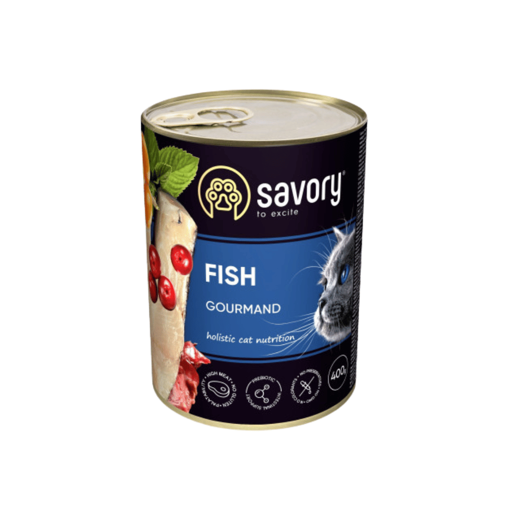 SAVORY adult gourmand fish, влажный корм с рыбой для взрослых кошек 1 Pet-House Moldova SAVORY adult gourmand fish, влажный корм с рыбой для взрослых кошек