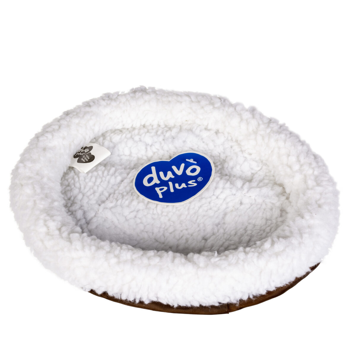 DUVO PLUS лежак Sheepskin oval bed Brown 45x40cm