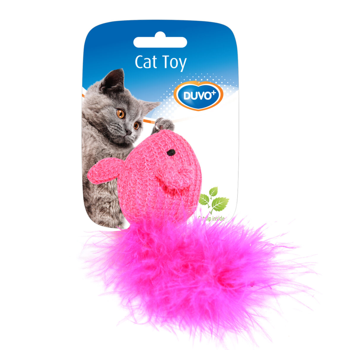 DUVO PLUS Assortment Of Mice Wool Blue/pink, игрушка с кошачьей мятой