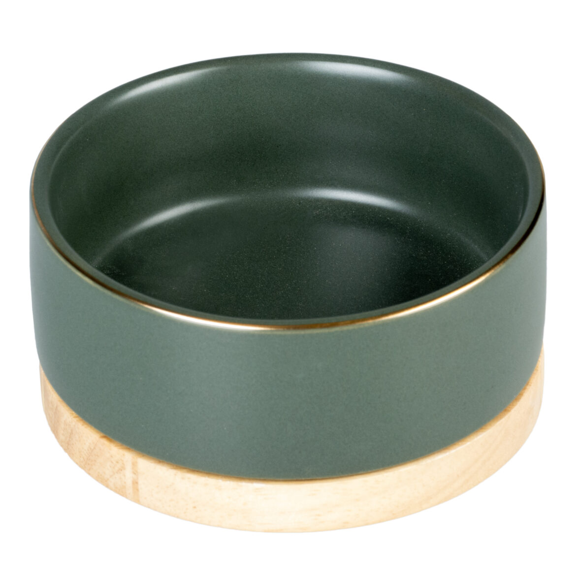 DUVO PLUS Feeding Bowl Stone Timber Dark green, керамическая миска 450мл