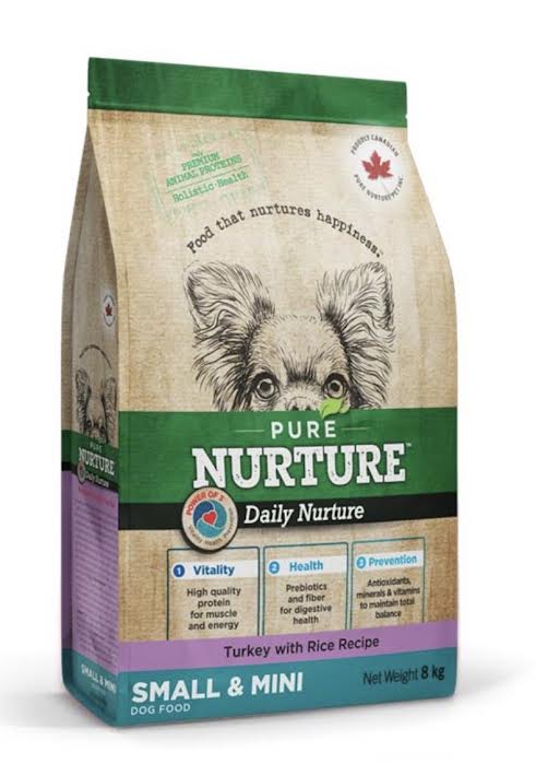 Pure Nurture Daily Nurture Adult Small & Mini Turkey & Rice, сухой корм с индейкой и рисом для собак мелких пород 1 Pet-House Moldova Pure Nurture Daily Nurture Adult Small & Mini Turkey & Rice, сухой корм с индейкой и рисом для собак мелких пород