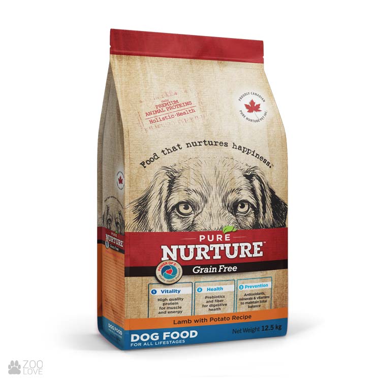 PURE NURTURE™ Grain Free Power of 3™ Complete dry dog food for all lifestages, no grains lamb with potato, сухой корм с ягненком и картофелем для собак на всех стадиях жизни 1 Pet-House Moldova PURE NURTURE™ Grain Free Power of 3™ Complete dry dog food for all lifestages, no grains lamb with potato, сухой корм с ягненком и картофелем для собак на всех стадиях жизни