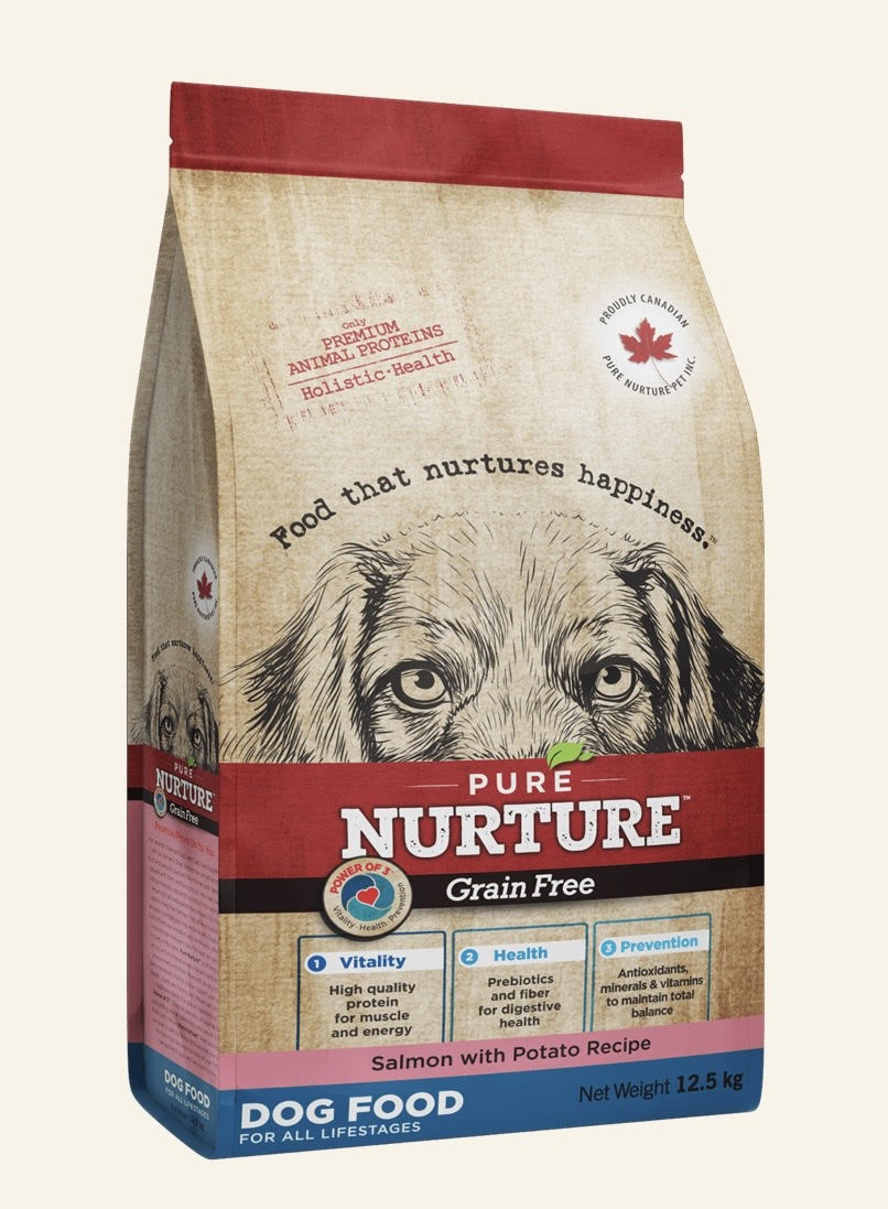 PURE NURTURE™ Grain Free Power of 3™ Complete dry dog food for all lifestages, no grains salmon with potato, сухой корм с лососем и картофелем для собак на всех стадиях жизни 1 Pet-House Moldova PURE NURTURE™ Grain Free Power of 3™ Complete dry dog food for all lifestages, no grains salmon with potato, сухой корм с лососем и картофелем для собак на всех стадиях жизни