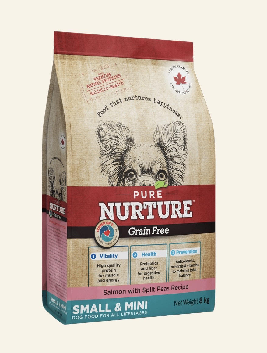 PURE NURTURE Grain Free Power of 3 Dry dog food for small and mini breeds for all lifestages no grains salmon with split peas, сухой корм с лососем для собак мелких пород на всех стадиях жизни 1 Pet-House Moldova PURE NURTURE Grain Free Power of 3 Dry dog food for small and mini breeds for all lifestages no grains salmon with split peas, сухой корм с лососем для собак мелких пород на всех стадиях жизни