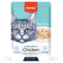 WANPY report pouch chicken/codfish 85g, влажный для кошек, с курицей и треской