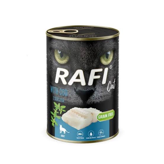 RAFI CAT PATE, влажный корм для кошек, с треской 400G 1 Pet-House Moldova RAFI CAT PATE, влажный корм для кошек, с треской 400G