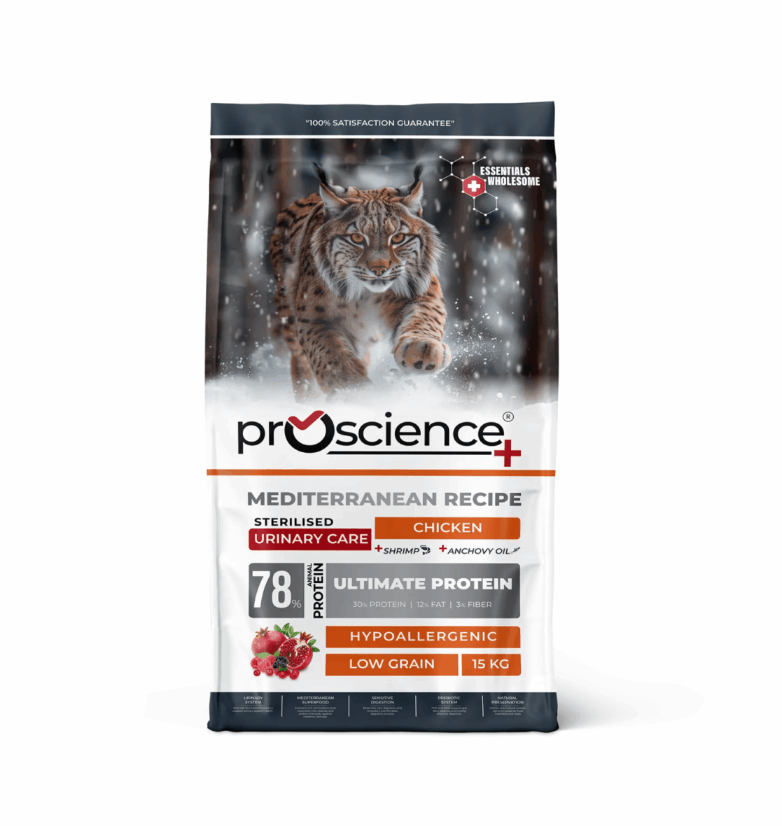 ProScience Sterilised Cat Chicken Urinary Care, сухой корм для стерилизованных кошек 1 Pet-House Moldova ProScience Sterilised Cat Chicken Urinary Care, сухой корм для стерилизованных кошек