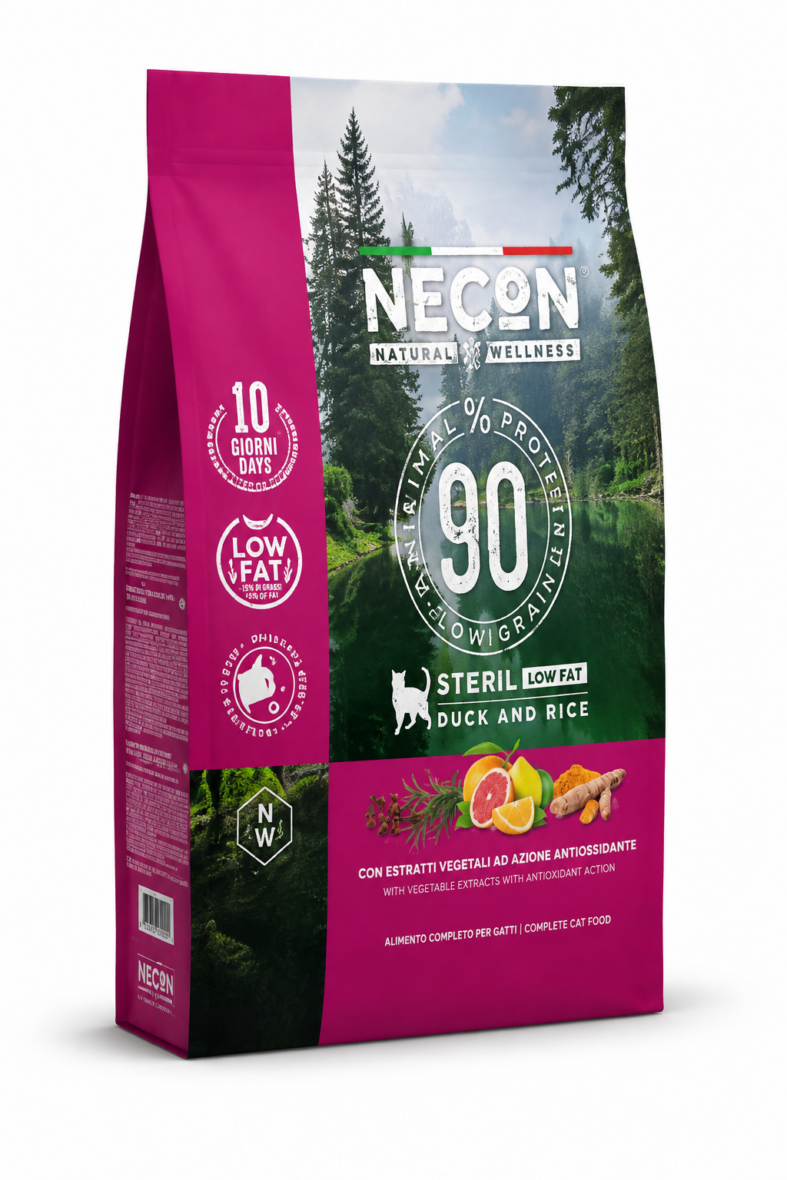NECON N.W. ADULT CAT STERIL LOW FAT DUCK AND RICE 400 GR, сухой корм для стерилизованных кошек, с уткой 1 Pet-House Moldova NECON N.W. ADULT CAT STERIL LOW FAT DUCK AND RICE 400 GR, сухой корм для стерилизованных кошек, с уткой