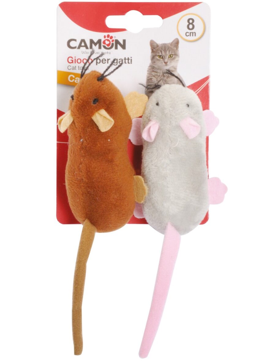 CAMON Mice 8cm-with pocket (2pcs), игрушка для кошек